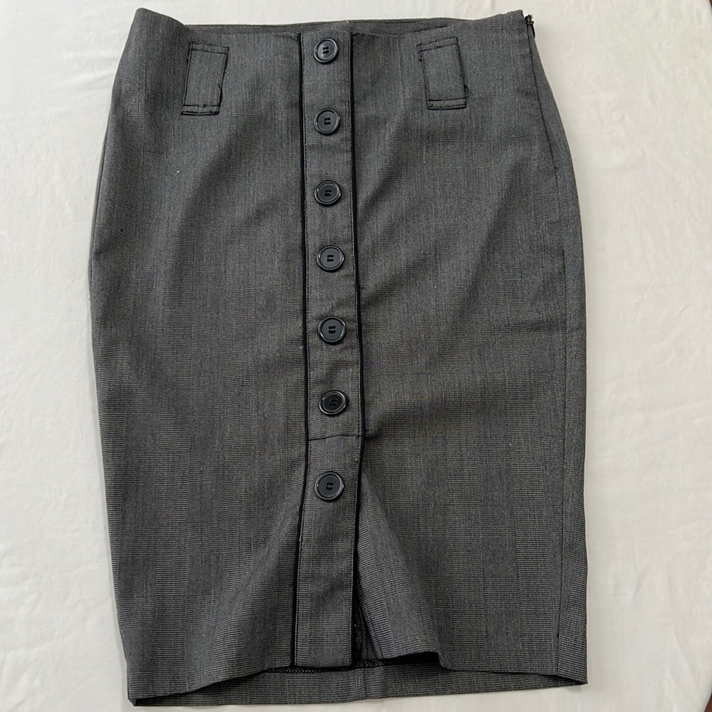 Grey Pencil skirt
